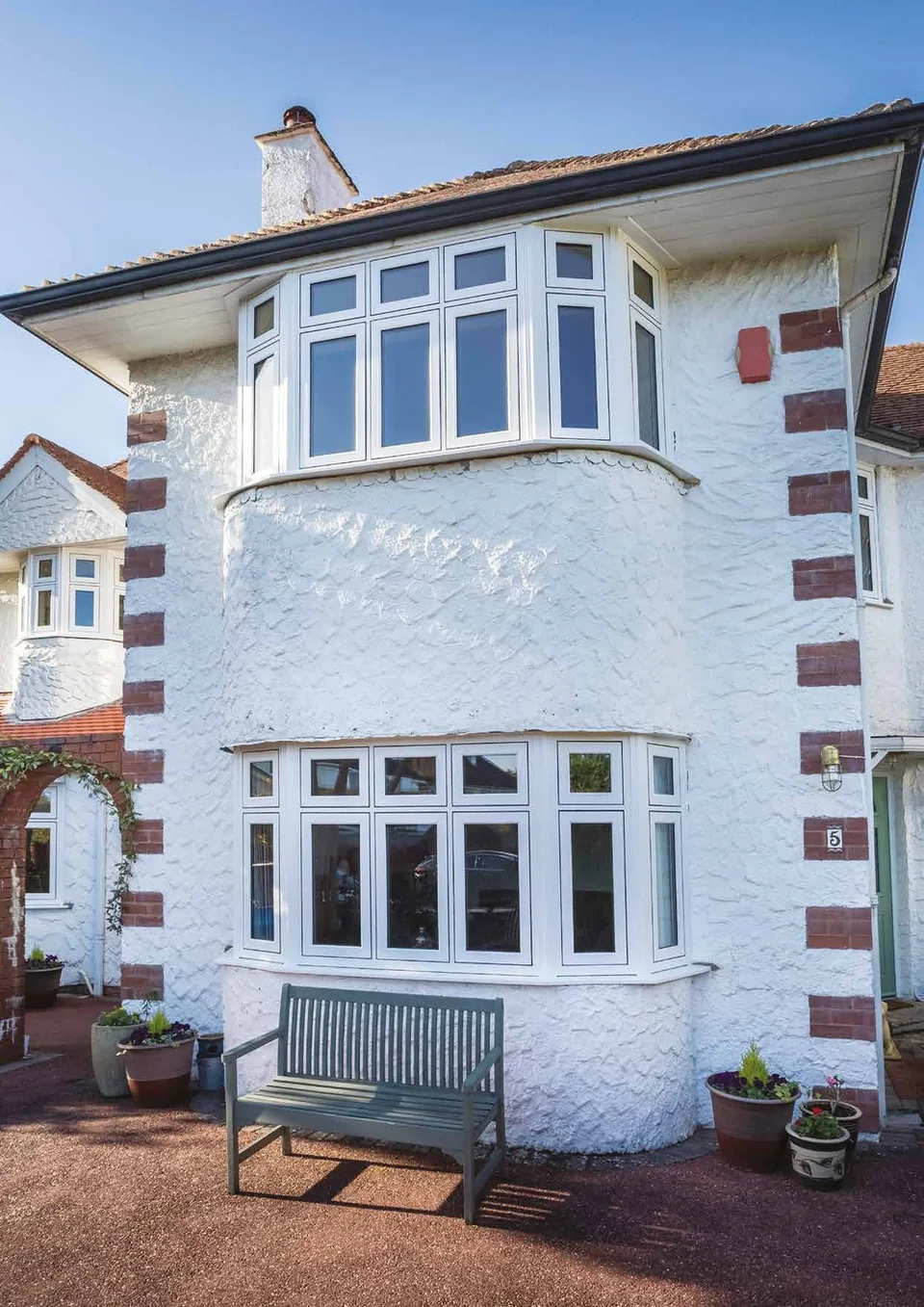 1930s house with white bay windows – Roundhay Windows And Doors